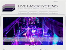 Tablet Screenshot of live-lasersystems.net